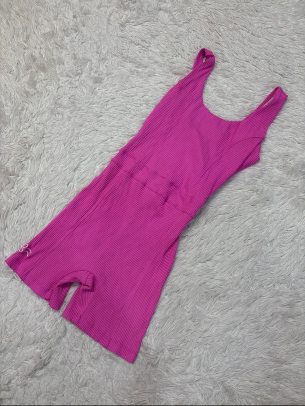 Year of ours pink ribbed romper